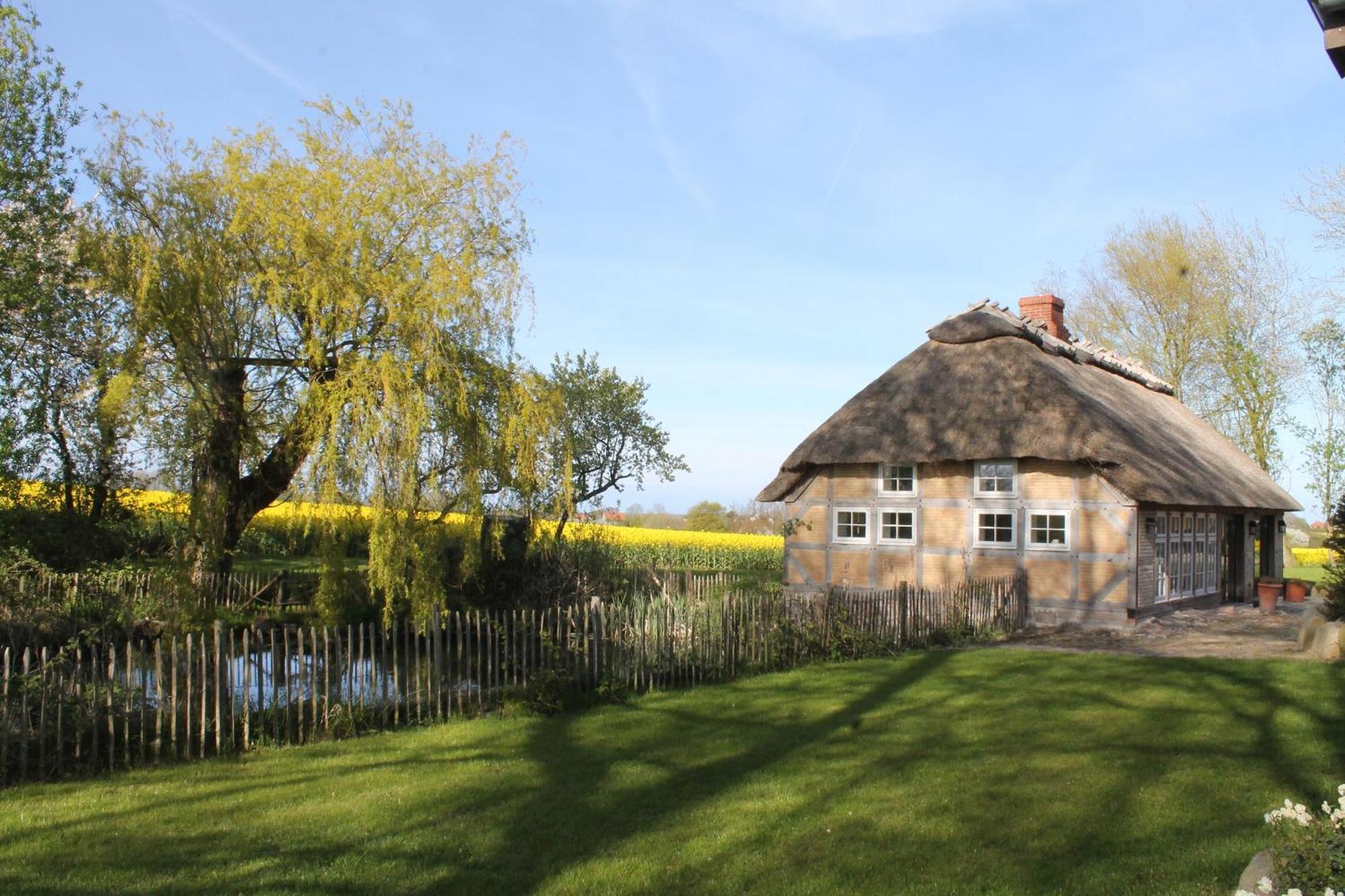 Вілла Urgemuetliche Reetdachkate Mit Grossem Kamin Und Sauna Pommerby  Екстер'єр фото